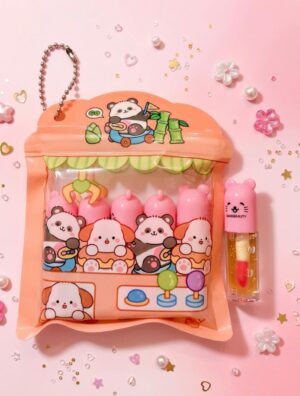 hudamoji happy sweet cute lip shiner set