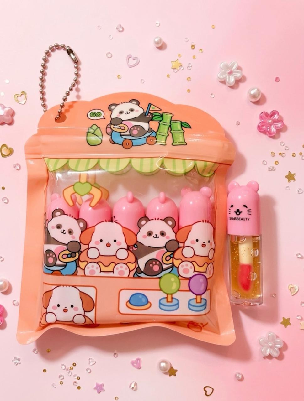 hudamoji happy sweet cute lip shiner set hudamoji happy sweet cute lip shiner set